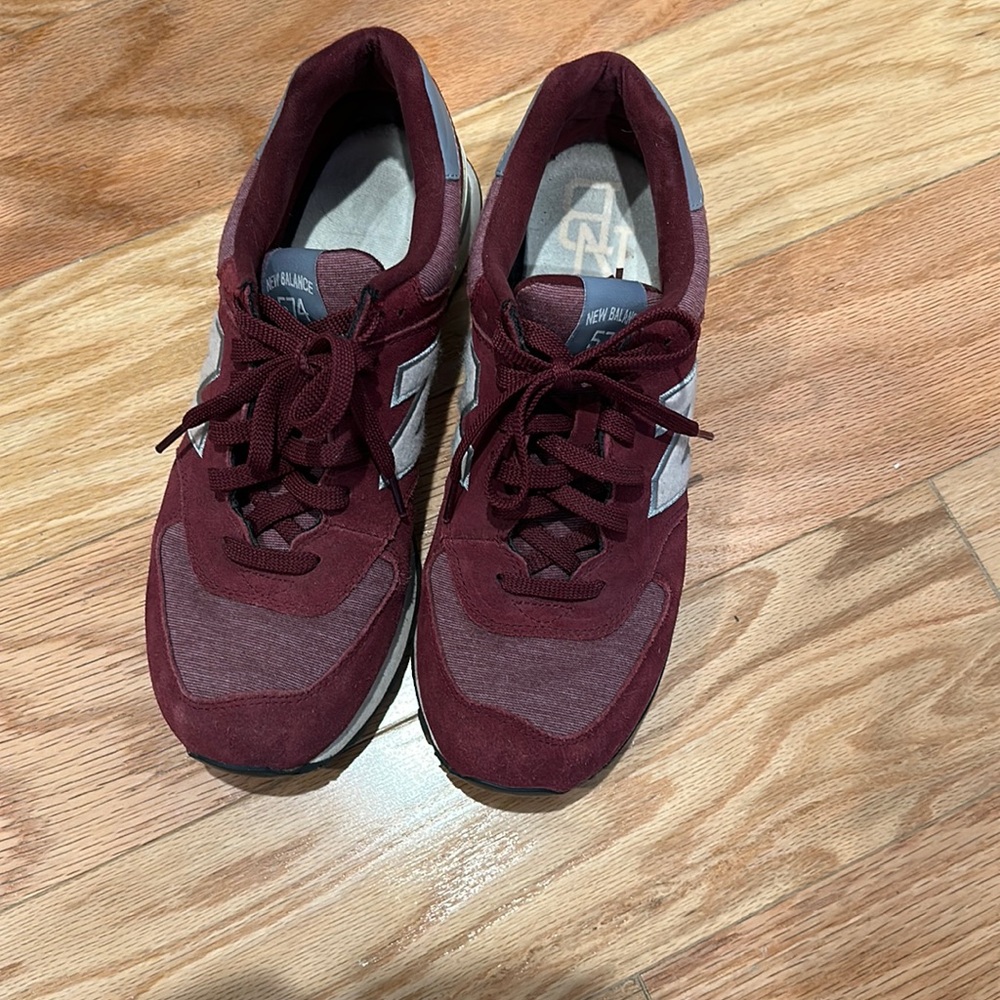 New Balance 574s. Size 10. Maroon Color
